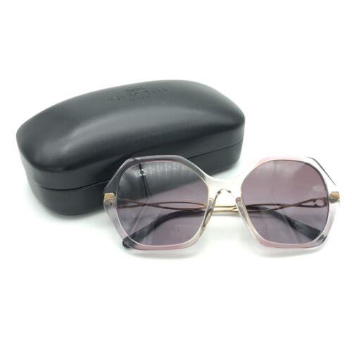 Coach HC 8315 C3445 56418H Gradient Transparent Violet Sunglasses 57-19 140