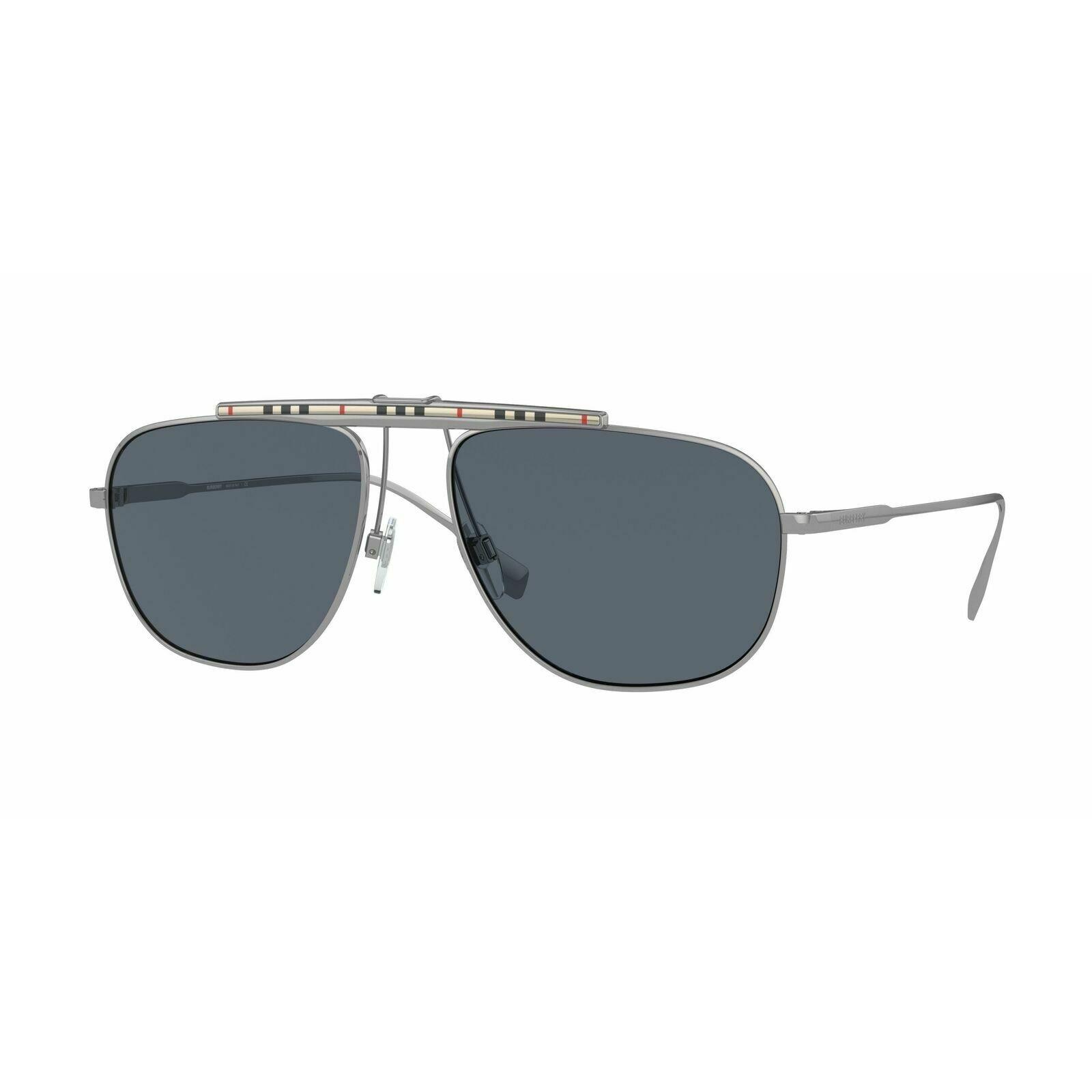 Burberry BE3121 100387 Gunmetal Pilot 59mm Sunglasses BE 3121 ...