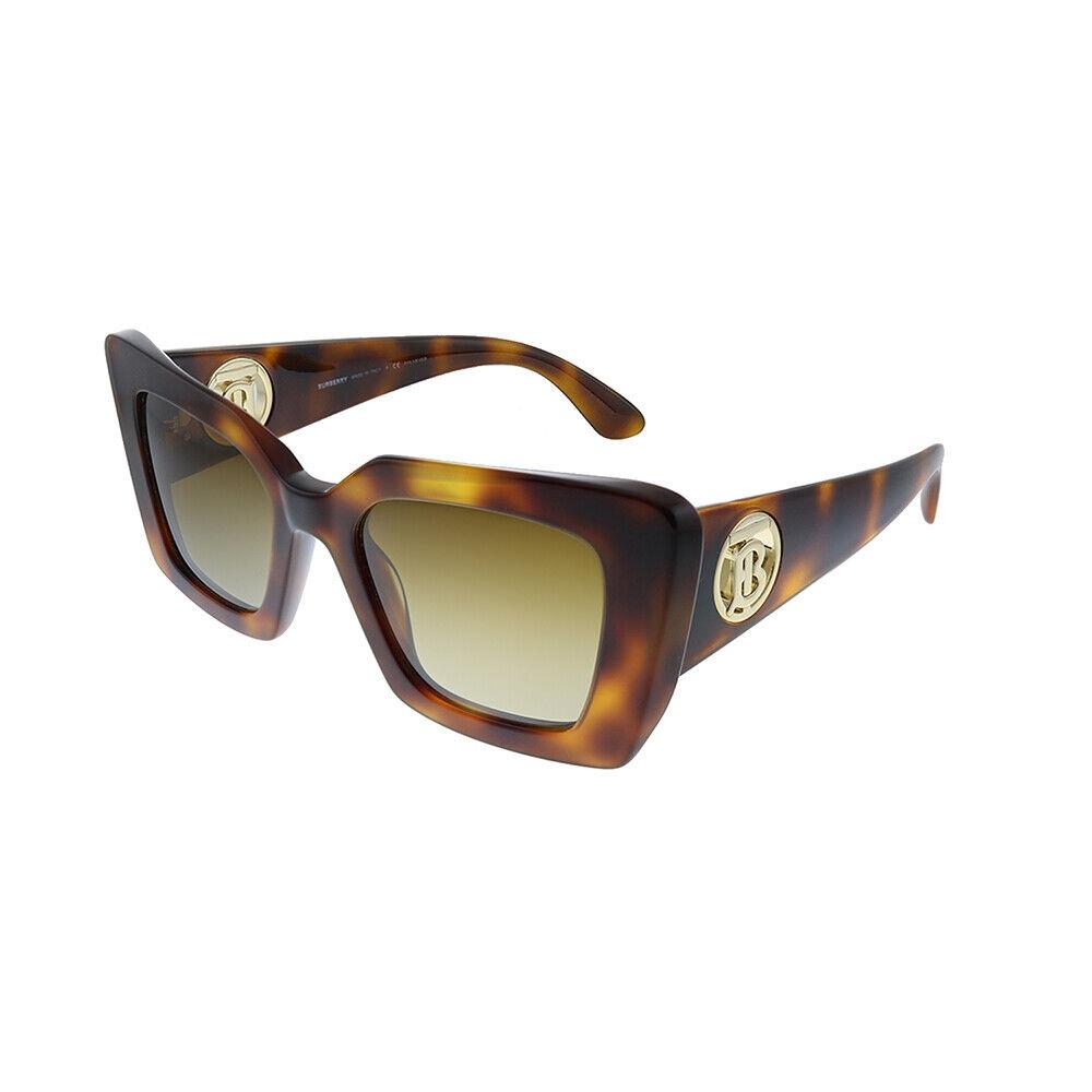 Burberry Daisy BE 4344 3316T5 Havana Plastic Sunglasses Brown Gradient Lens - Frame: Brown, Lens: Brown