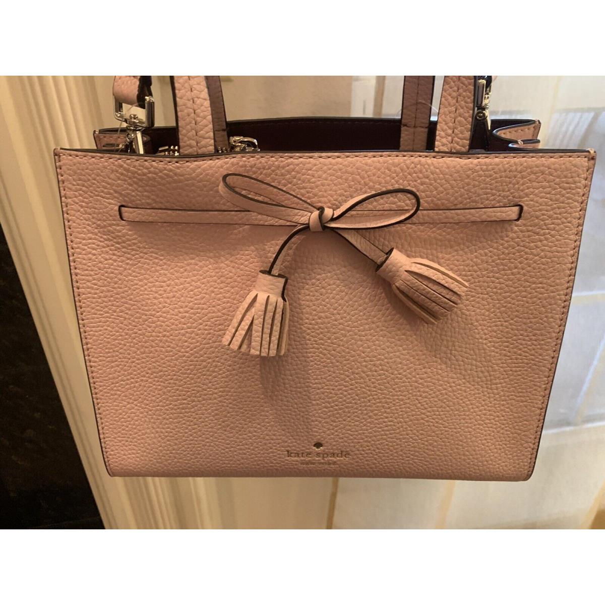 Kate Spade Small Satchel Hayes Rose Pink WKRU6971 Bow Tassels Leather - Kate  Spade bag - 062688356534 | Fash Brands