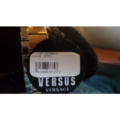 Versace watch Versus Elmont - Rose Dial, Silver Band, Rose Bezel 8