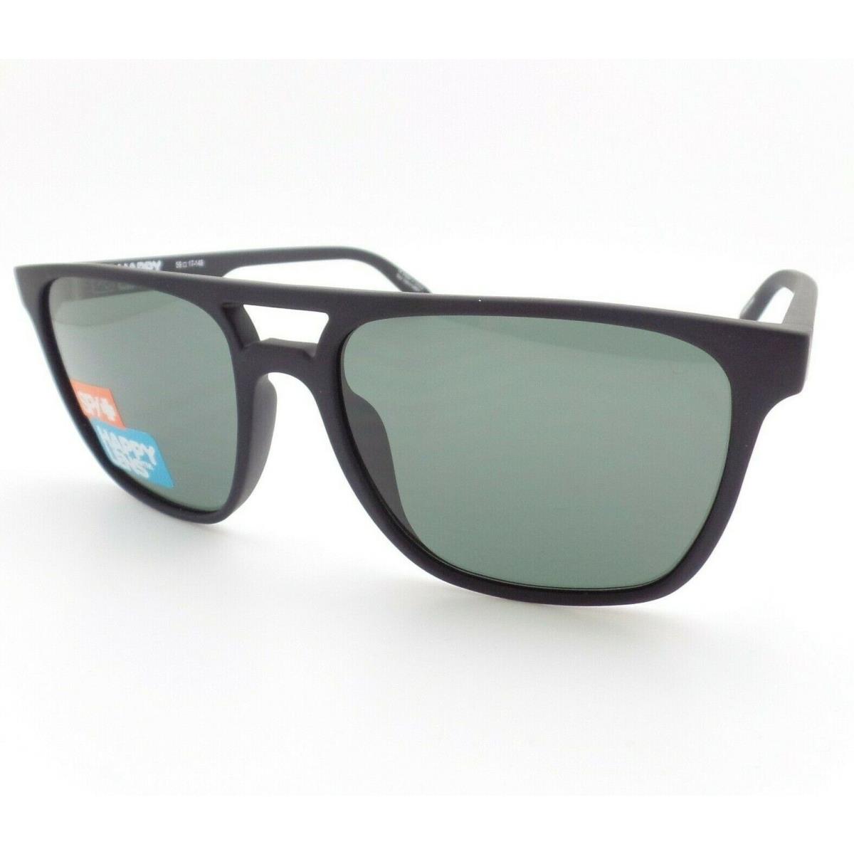 Spy Optics Czar Soft Matte Black Happy Gray Green Sunglasses