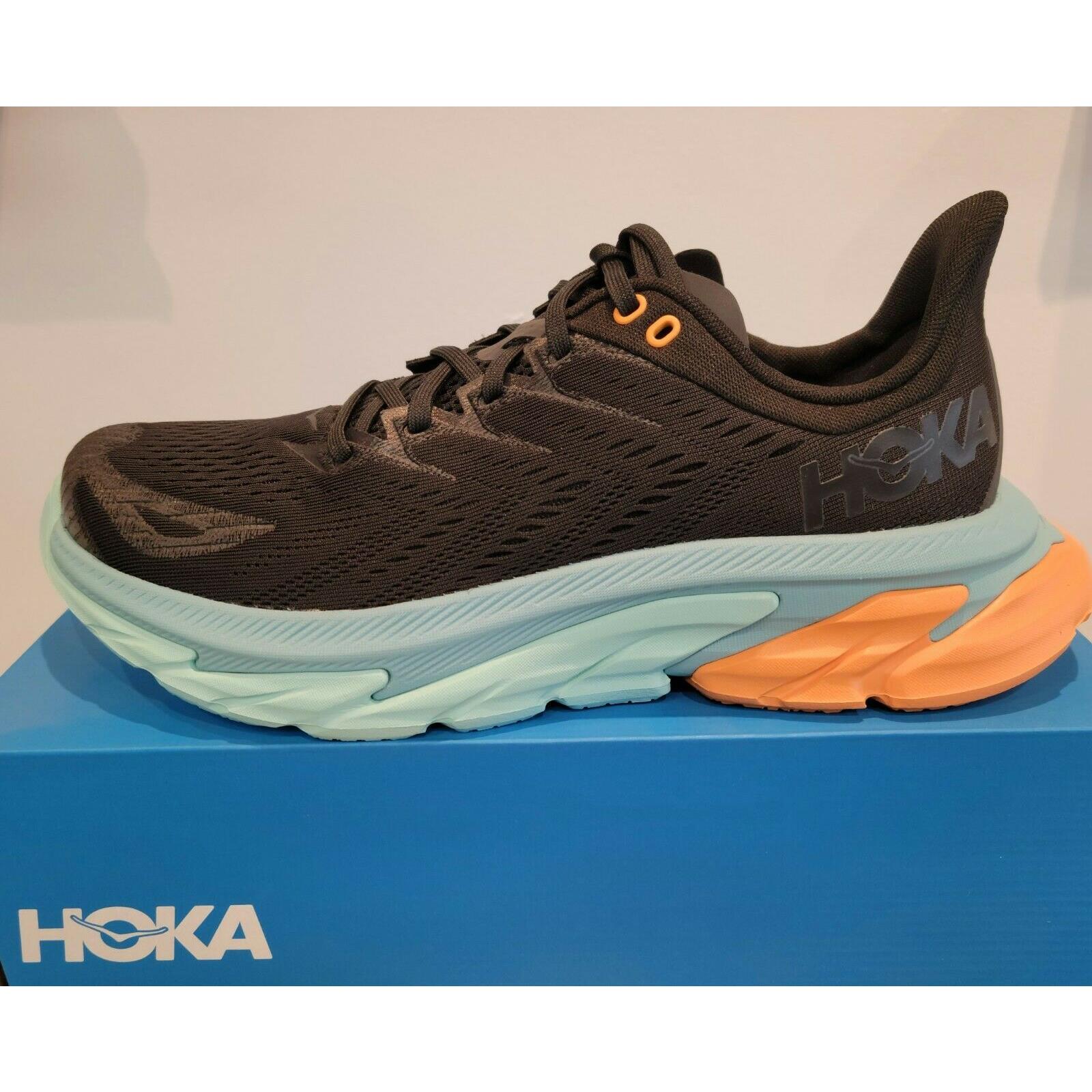 Hoka Men`s Clifton Edge Black/aquarelle Running and Jogging Shoe