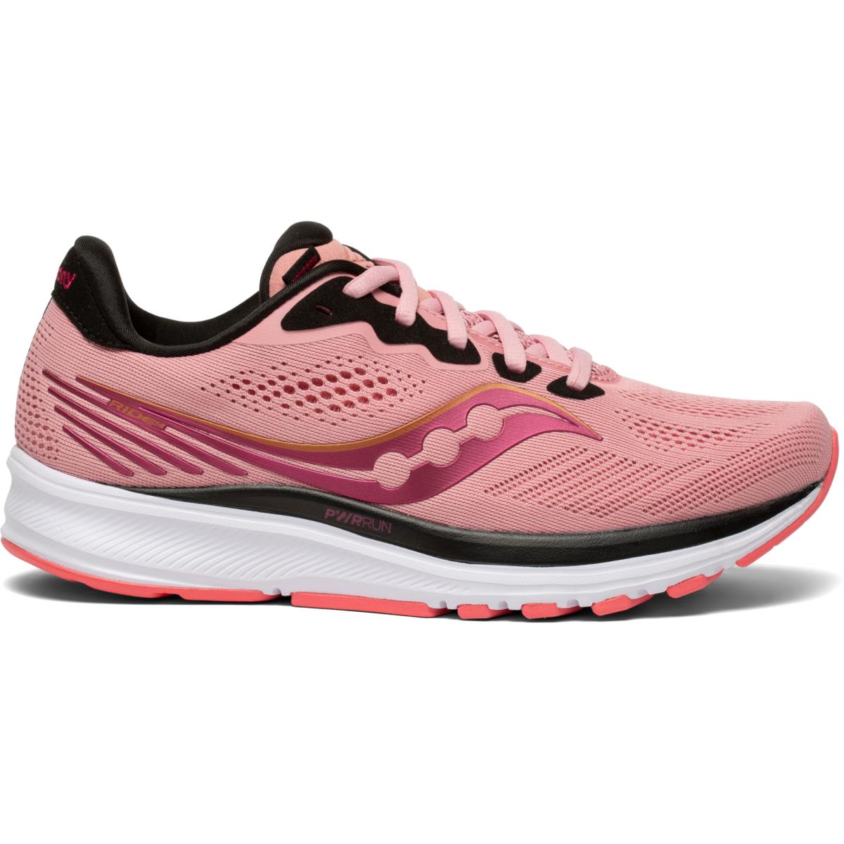Saucony Women Ride 14 Shoes Rosewater | Punch