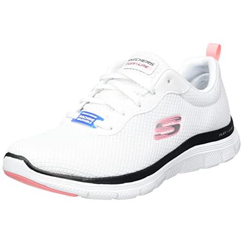 Skechers Women`s Flex Appeal 4.0 Sneaker - Choose Sz/col Wbpk=white Black Pink