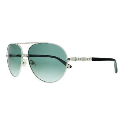 Juicy Couture JU 582/S F8 086P Silver Black Aviator Sunglasses