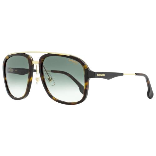 Carrera Square Sunglasses CA133S 2IK9K Havana/gold 57mm - Frame: Havana/Gold, Lens: Green-Gray Gradient