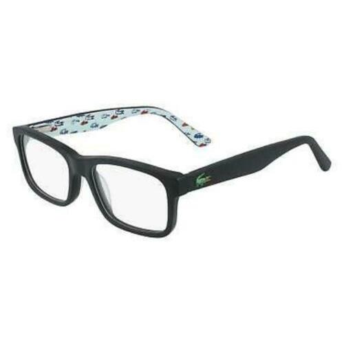 Kids Lacoste L 3612 002 Matte Black Eyeglasses 46mm with Lacoste Case