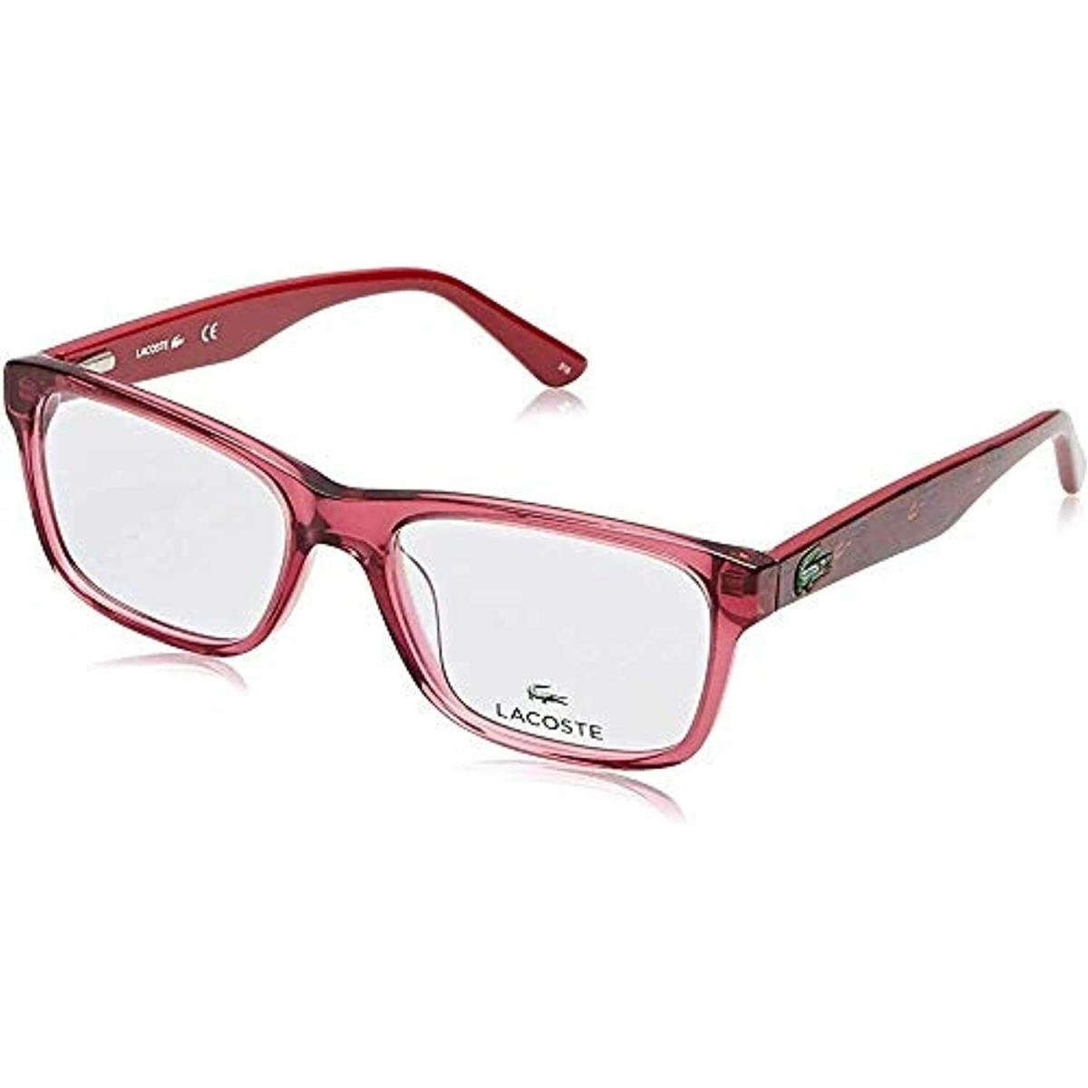 Youth Lacoste L 3612 526 Cyclamen Eyeglasses 49mm with Lacoste Case