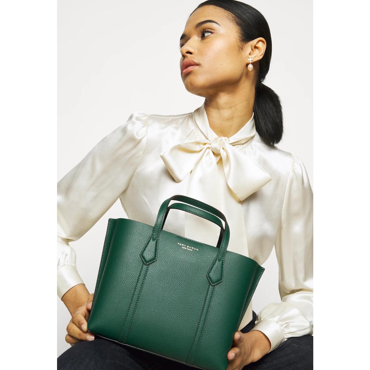 Tory Burch Perry Small Leather Satchel Crossbody Shoulder Bag Norwood Green  - Tory Burch bag - 192485409987 | Fash Brands