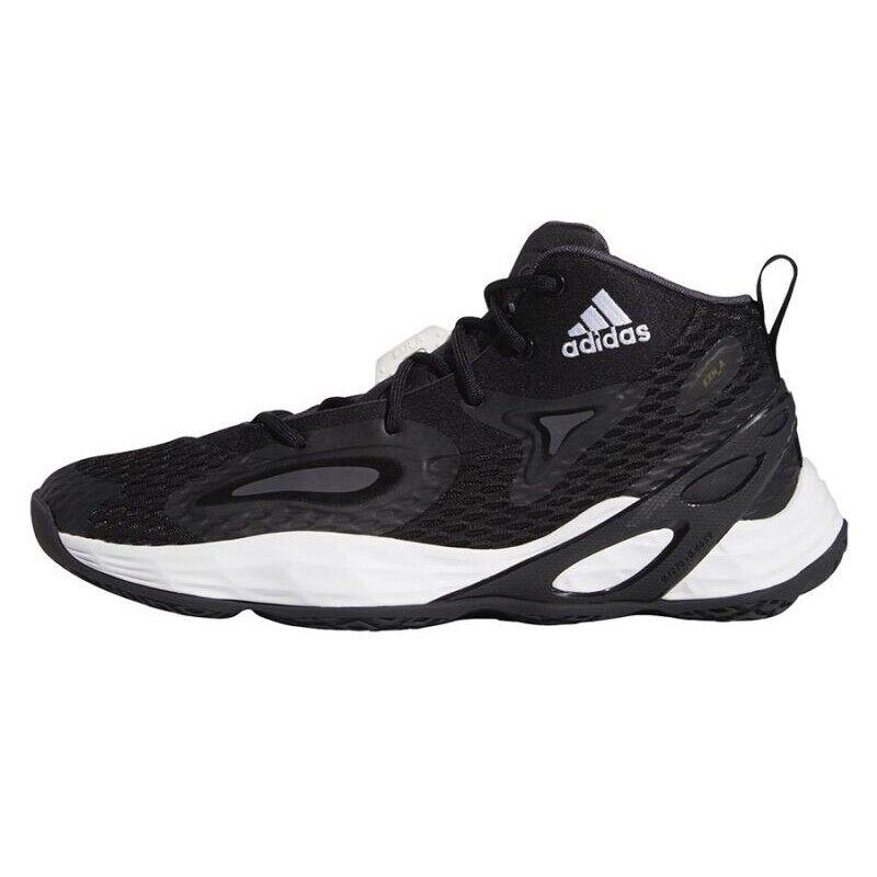 Men Adidas Exhibit A Mid Basketball Shoes Sneakers Size 11 Black White H67747