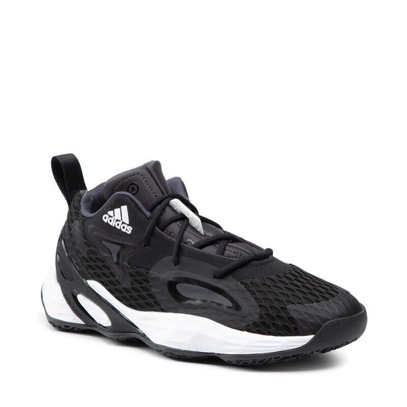 Men Adidas Exhibit A Low Basketball Shoes Sneakers Size 12 Black White H67738