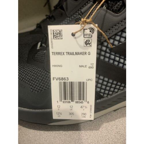 Adidas Men`s Trailmaker G Hiking Shoes FV6863 Black Size 12.5