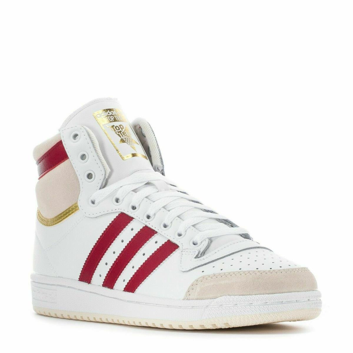 Adidas Top Ten White Red Cream Shoes Sneakers S24133 - Size 11.5 Mens