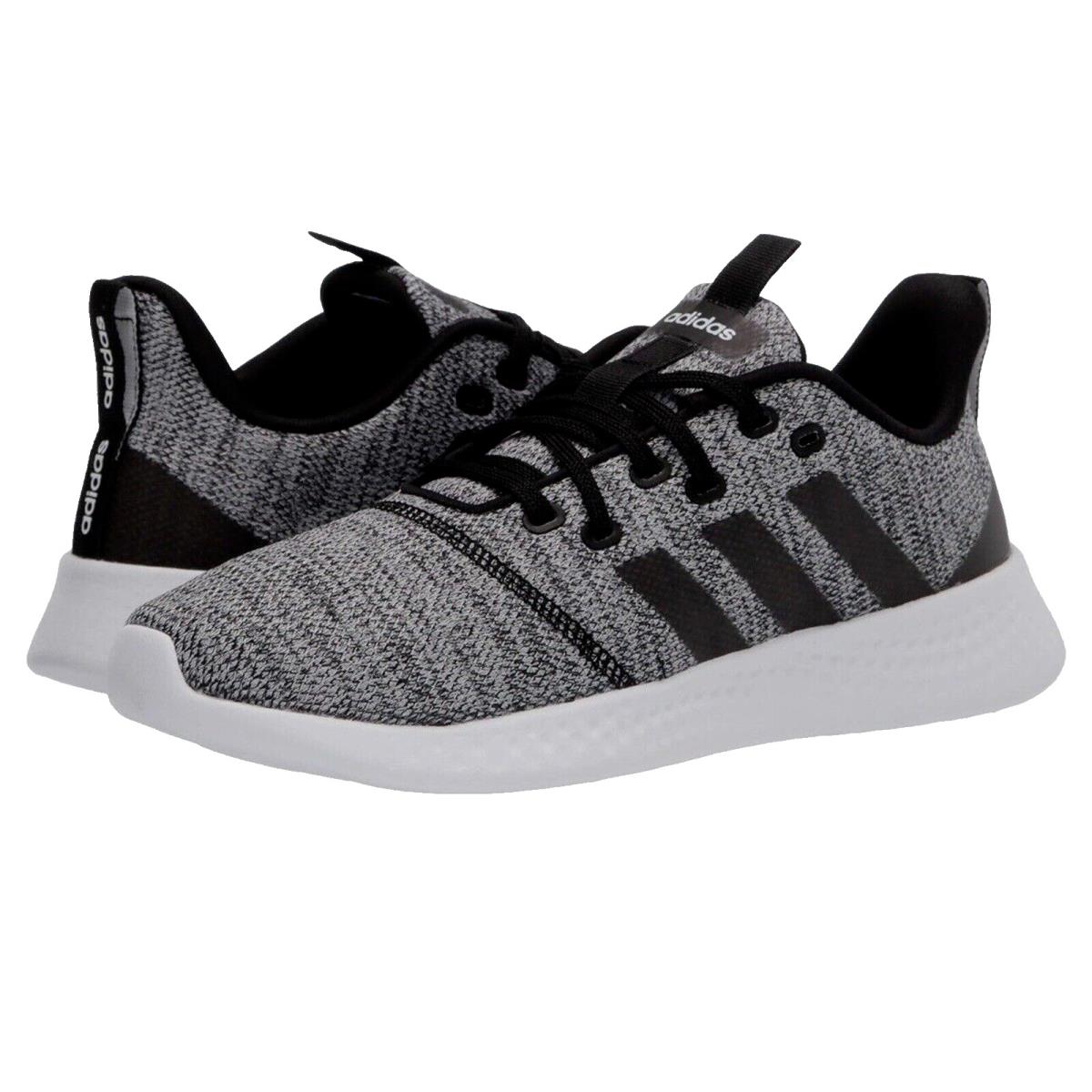 Adidas Women`s Cloudfoam Pure 2.0 Running Shoes - 6.5 H04755 Black/white - Black