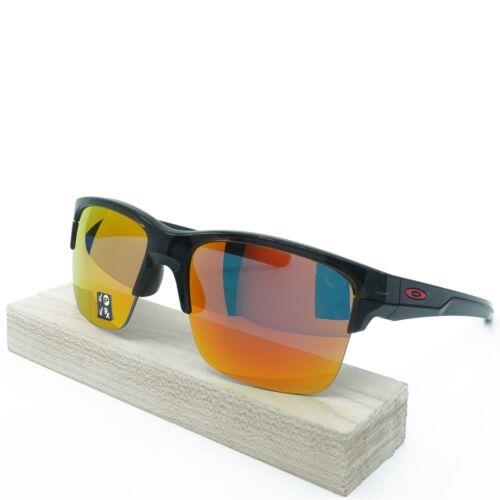 OO9316-12 Mens Oakley Thinlink Polarized Sunglasses - Frame: Black, Lens: Red