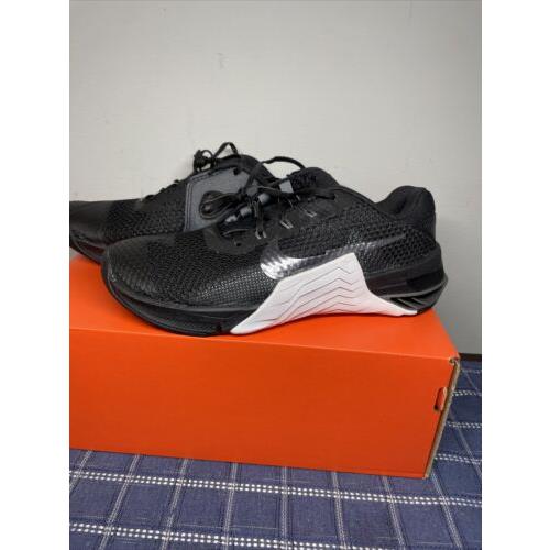 Women`s Nike Metcon 7 Black White Training Shoes Size 6 CZ8280-010
