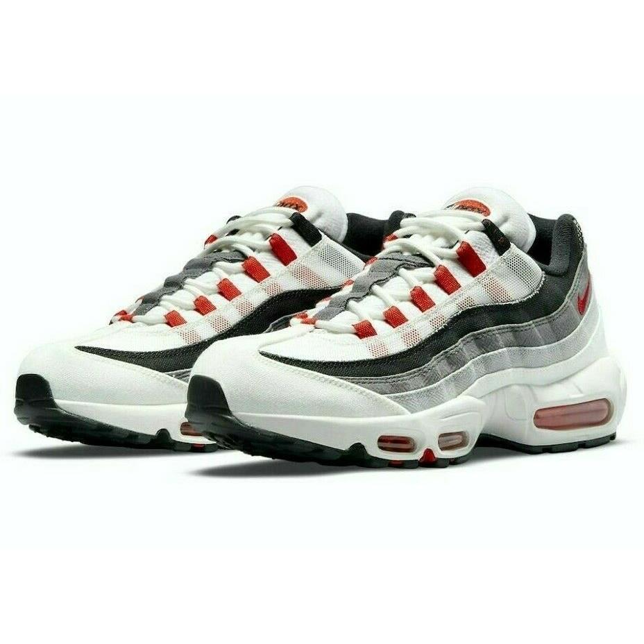 Nike Air Max 95 QS Womens Size 6 Sneakers Shoes DH9792 100 Summit White Red