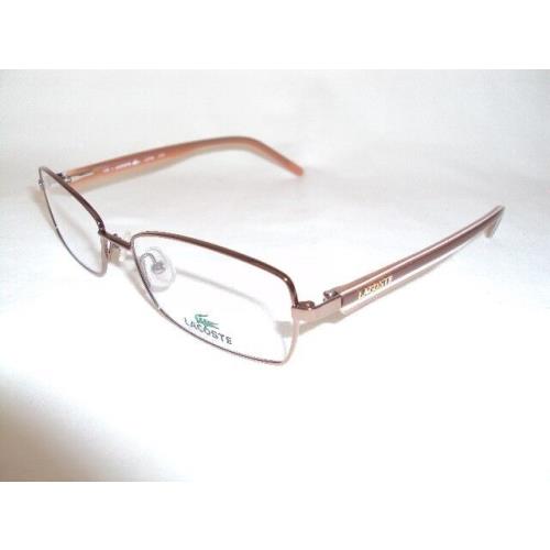 Lacoste L2144 2144 210 Brown Unisex Eyeglasses Ophthalmic Frame 52-16-135MM