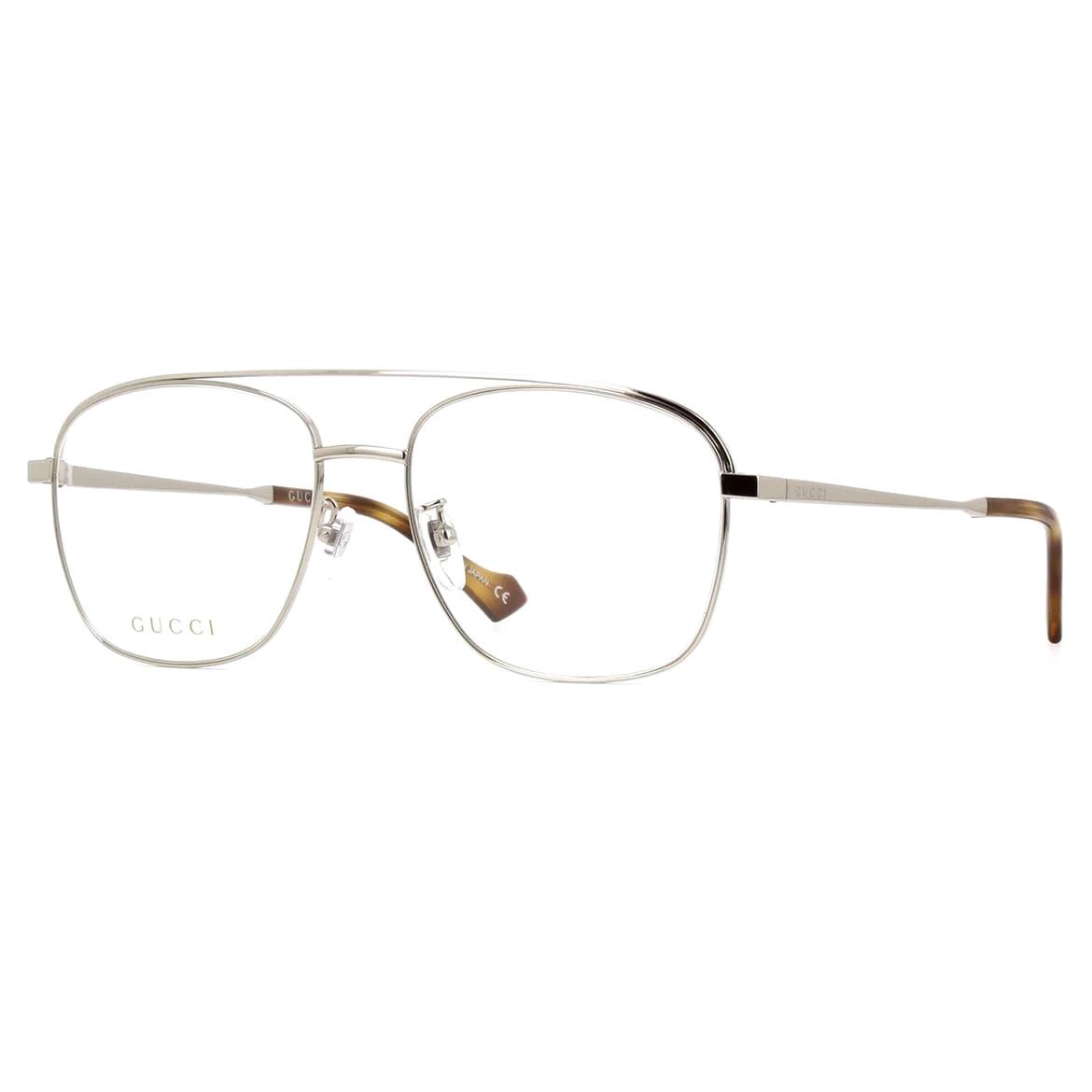 Gucci GG1103O-003 Men`s Optical Silver Havana Eyeglasses