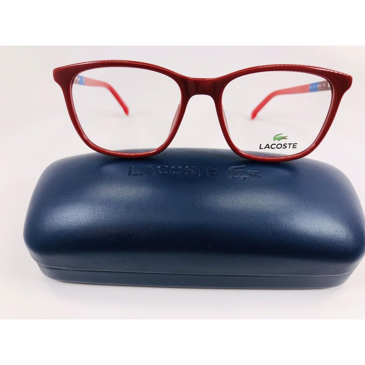 Lacoste Kids L3618 615 Red Eyeglasses 48mm with Case