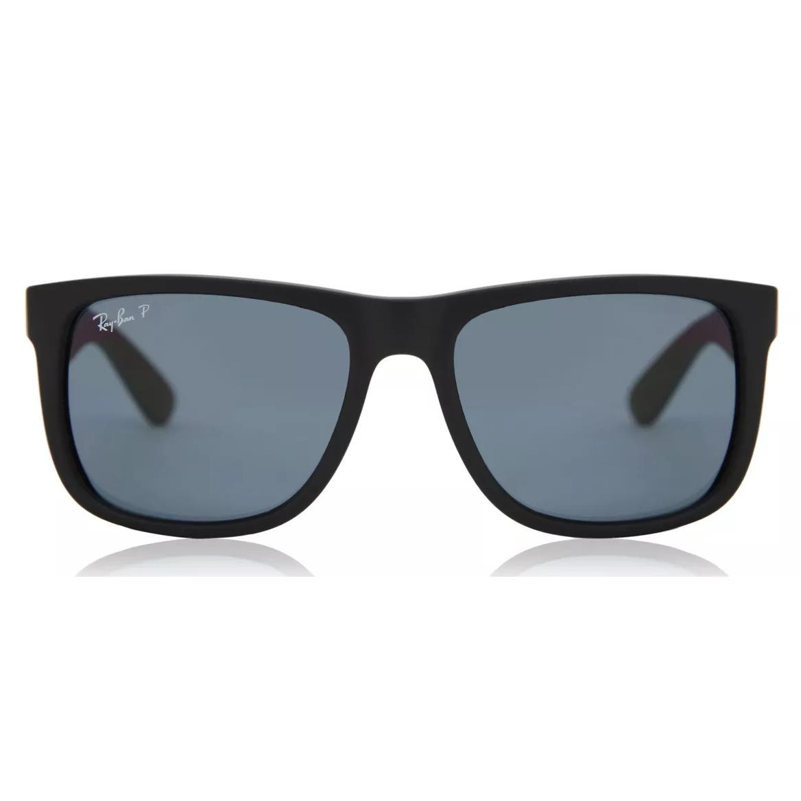 Ray-ban Justin Polarized Blue Classic Black Frame Sunglasses RB4165 622/2V 55 - Frame: Black, Lens: Blue