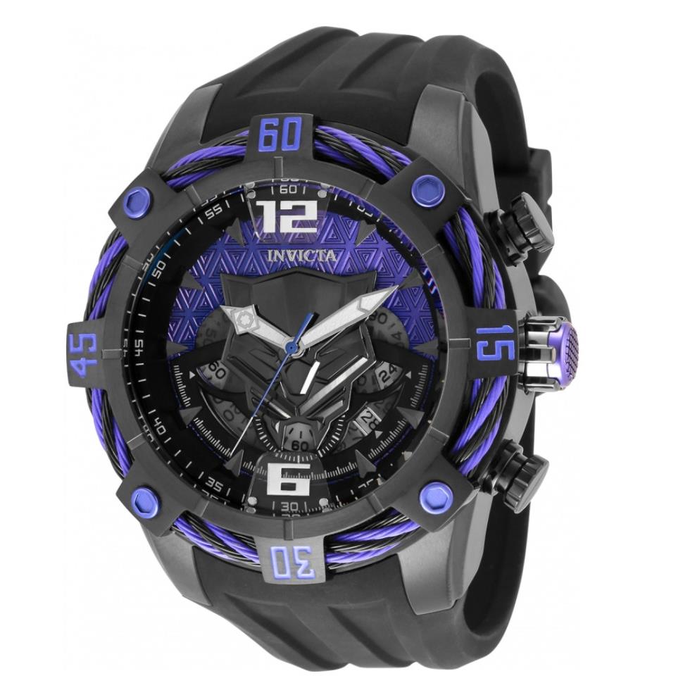 Invicta Marvel Black Panther Men`s 52mm Limited Edition Chronograph Watch 35121