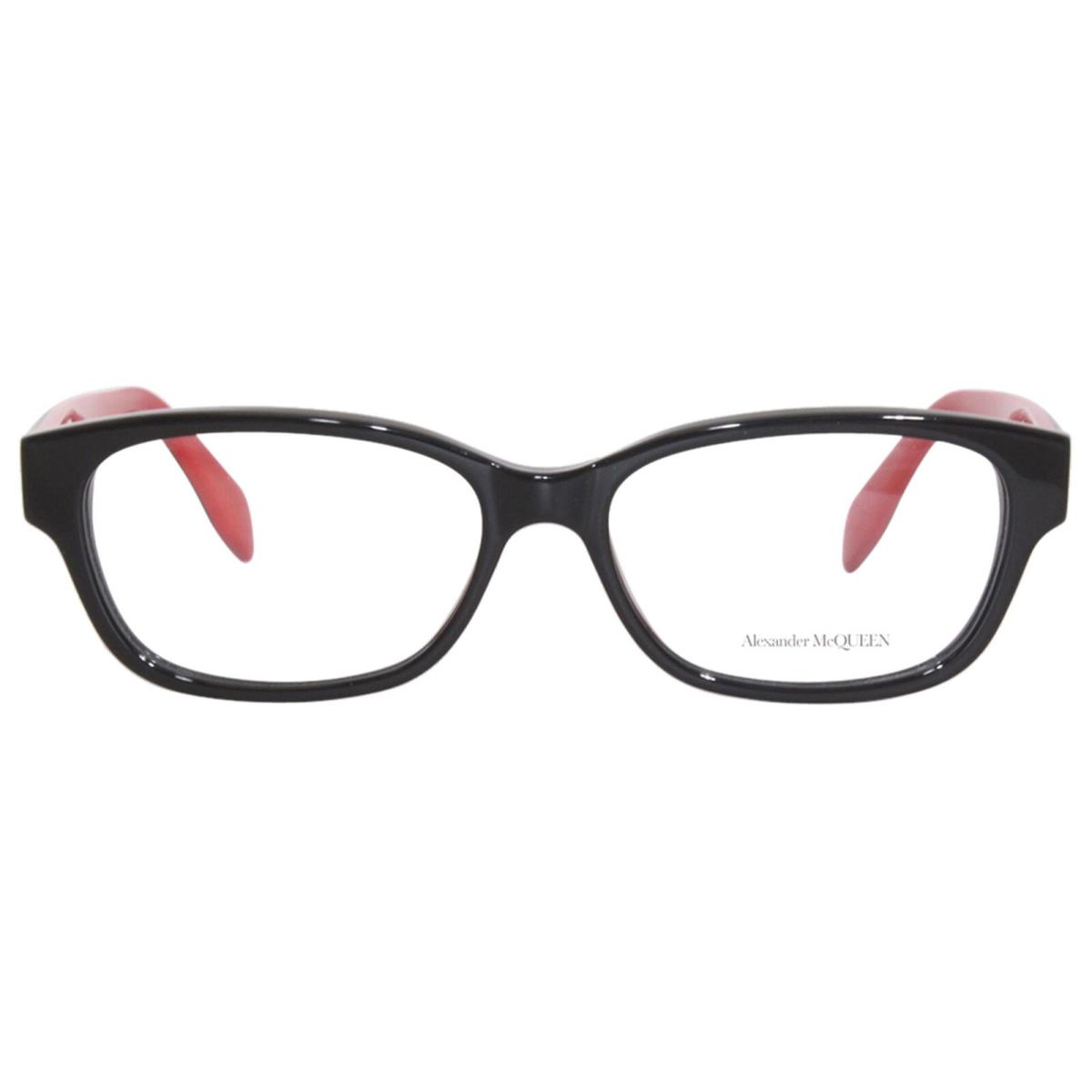 Alexander Mcqueen AM0344O 003 Eyeglasses Women`s Black/red Full Rim 53-mm