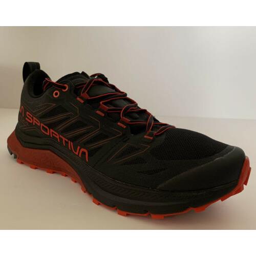 Lasportiva La Sportiva Men`s Jackal Shoes Mountain Running Size 10.5 EU 44 Black Poppy