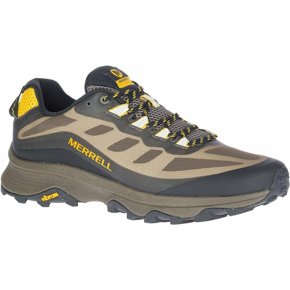 Merrell Moab Speed Walnut Brown Trail Hiking Shoes Men`s Sizes 8-13