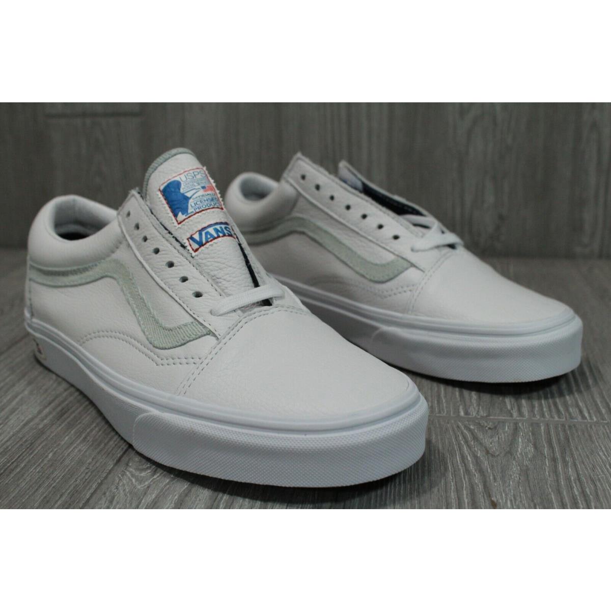 Vans Usps Priority Mail Old Skool Leather Skate Shoes Mens Size 9  12 |  068031351805 - Vans shoes USPS - White | SporTipTop