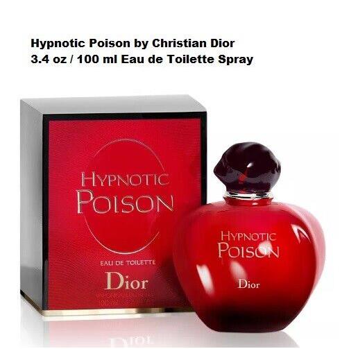 Poison or Hypnotic Poison by Christian Dior 3.4oz or 1.7oz Eau De Toilette Spray