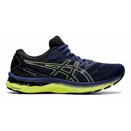 Asics Gel-nimbus 23 Thunder Blue Yellow Running Trail Shoes Men`s Sizes 8-13