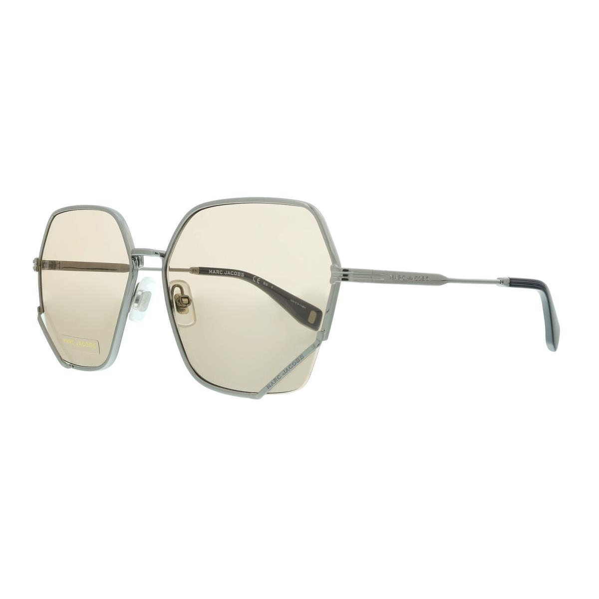 Marc Jacobs MJ 1005/S 70 06LB Ruthenium Geometric Sunglasses - Frame: , Lens: Brown