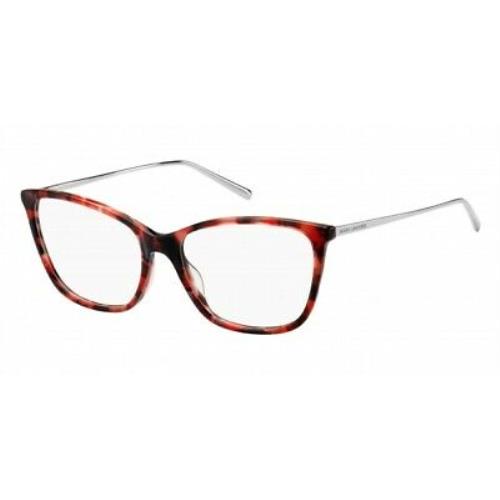 Marc Jacobs MARC436-0UC Havana Red Silver Eyeglasses - Havana Red Silver Frame