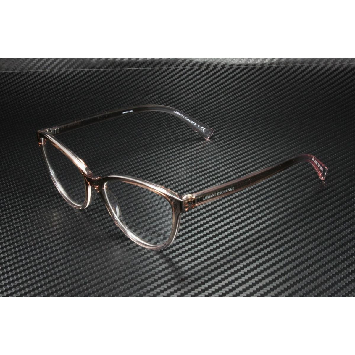 Armani Exchange AX3053 8257 Shiny Pink Crystal Demo Lens 53 m Women`s Eyeglasses