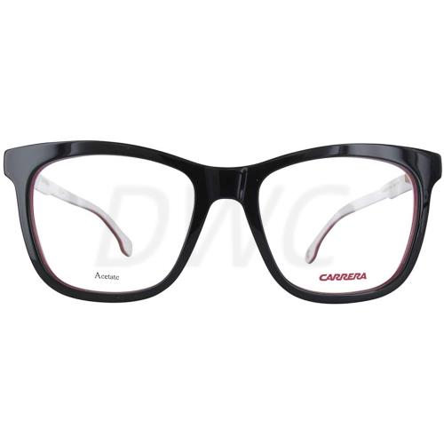 Carrera RX Eyeglasses 1107/V 807 50-17-140 Black Frame Designer Eyewear - Brown White , Black Frame