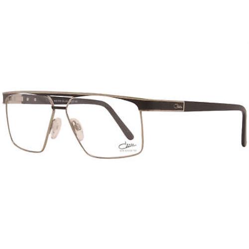 Cazal 7078 003 Eyeglasses Men`s Black/silver Full Rim Pilot Optical Frame 58-mm