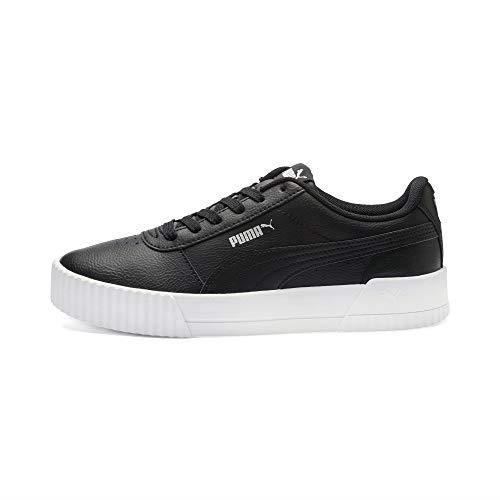 puma black silver sneakers