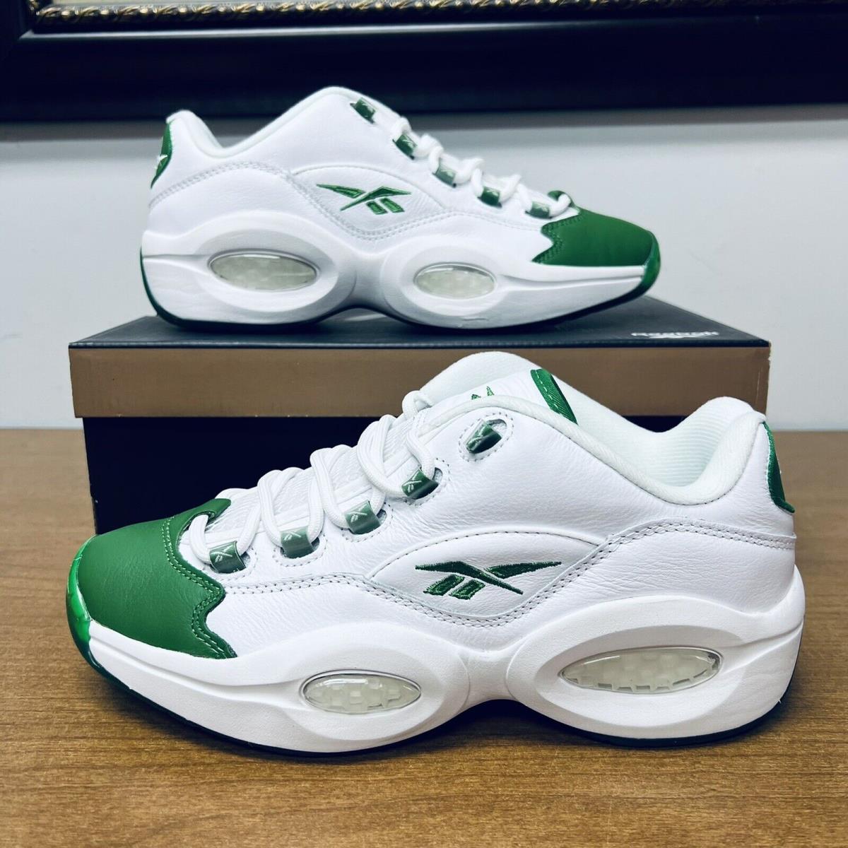 reebok question mid green