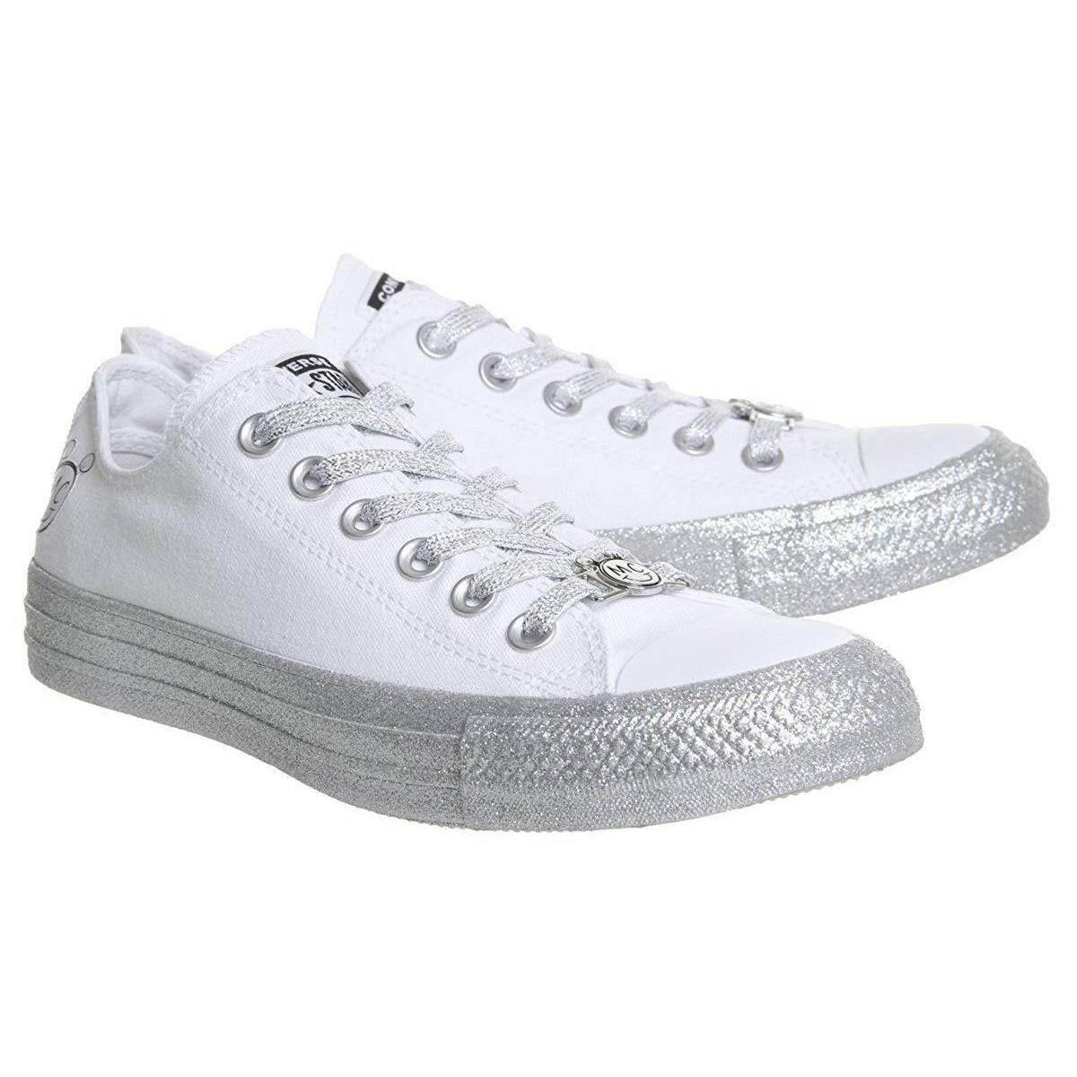 Converse Chuck Taylor All Star Miley Cyrus Sneaker White Platinum Shoe Size 10