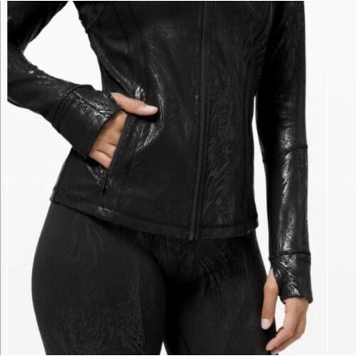Lululemon Define Shine Jacket Acclimatize Black Foil Special Edition Size 4