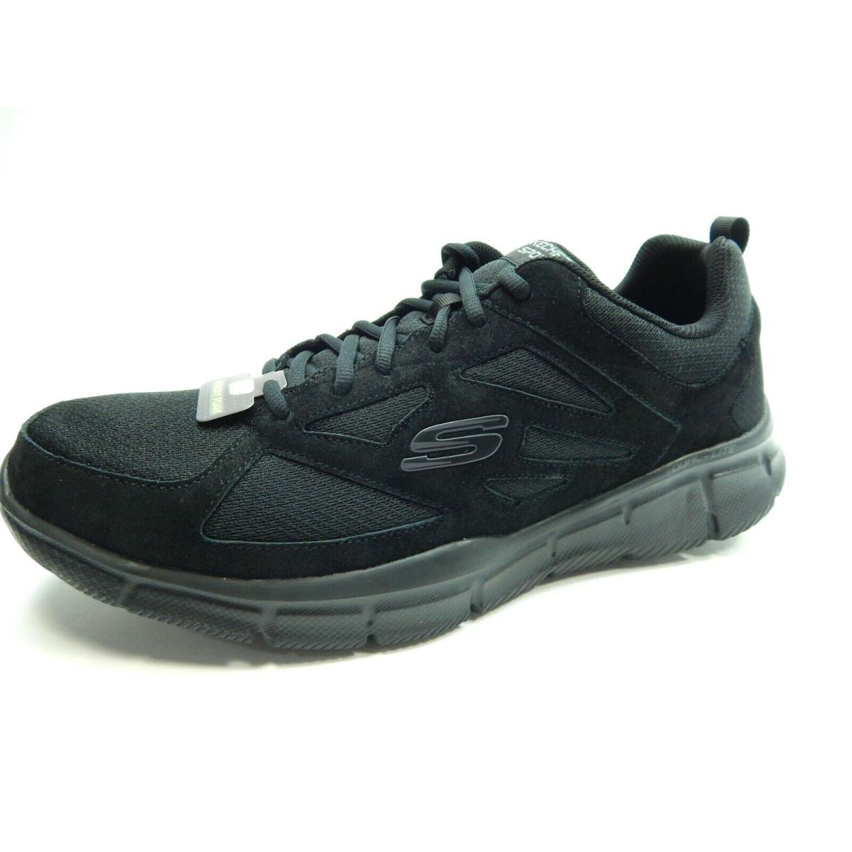 Skechers Men`s Equalizer Black Memory Foam Men Shoes Size 14