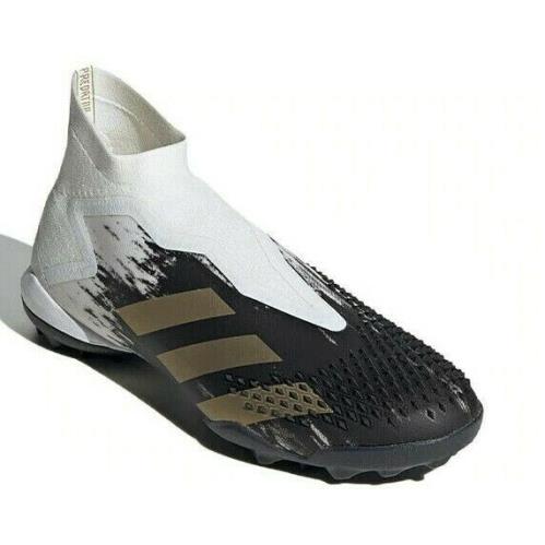 Men`s Adidas Predator Mutator 20+ TF Soccer Shoes 12 White Gold Black FW9179