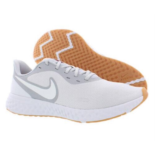 Nike Revolution 5 Mens Shoes - Cement/White , Grey Main