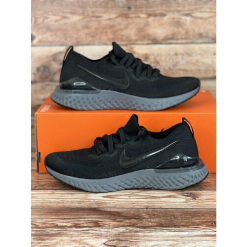 Nike Epic React Flyknit 2 Black Gunsmoke Grey BQ8928-001 Men`s Sizes Shoes