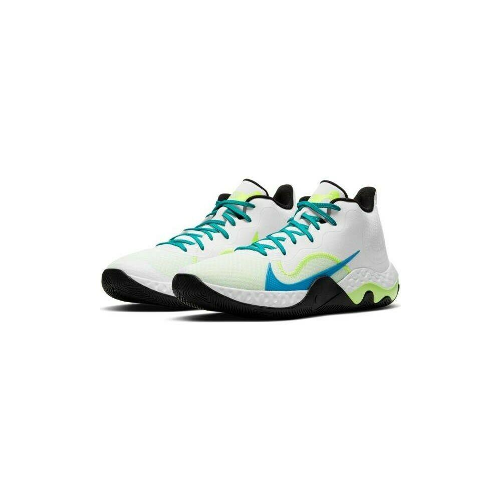 Nike Renew Elevate CK2669-102 Men White Volt Light Blue Fury Athletic Shoes NS13 - White Volt Light Blue Fury