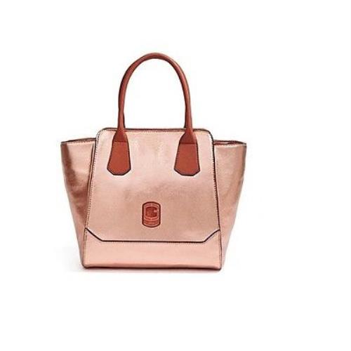 New-guess Asherton Rose Gold Leather Carryall Shoulder Hand Bag Purse
