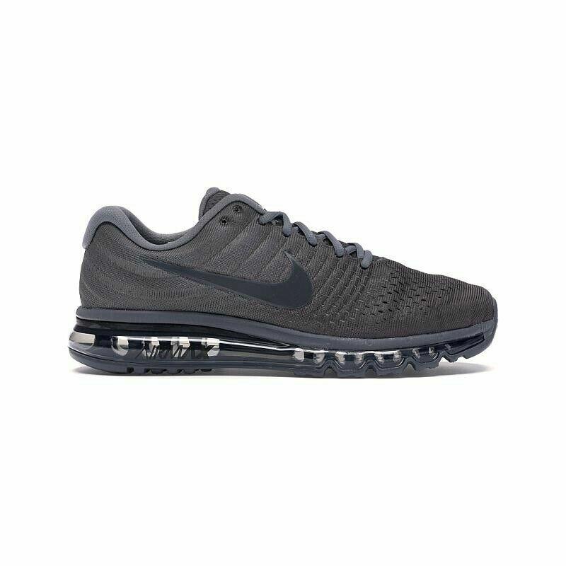 Nike Men`s Air Max 2017 Cool Grey Shoes Sneakers 849559-008