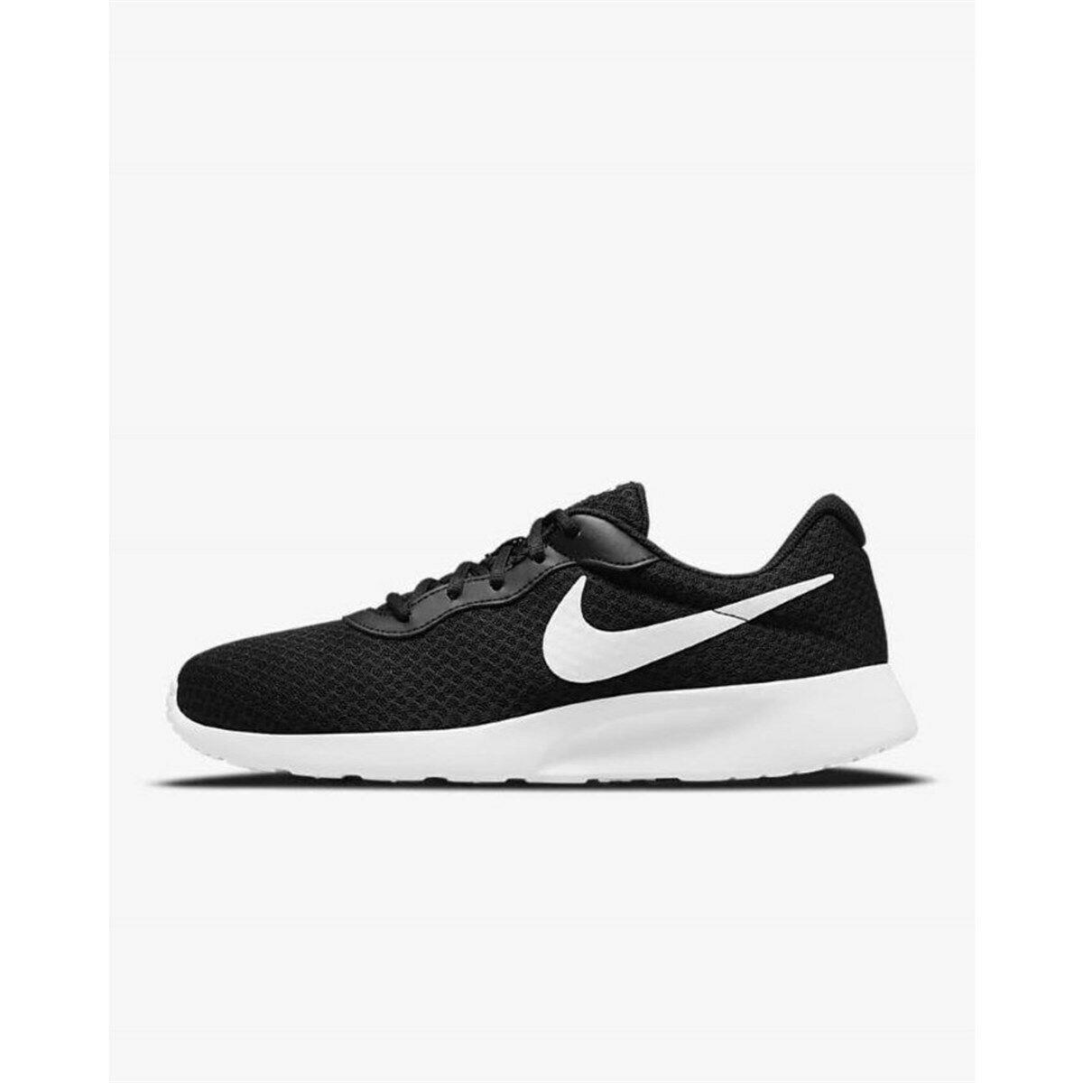 Nike Tanjun Running Shoes Black/white DJ6258 003 Men`s - Black/White-Barely Volt-Black